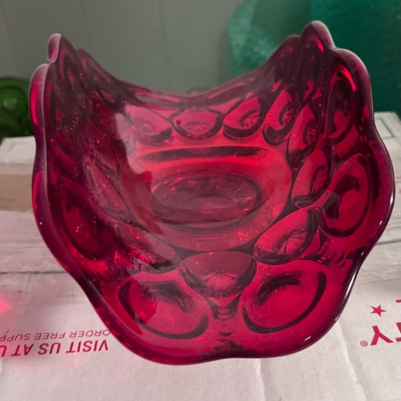 Moon and Star Glass Banana Boat-Amberina - Picture 1 of 2